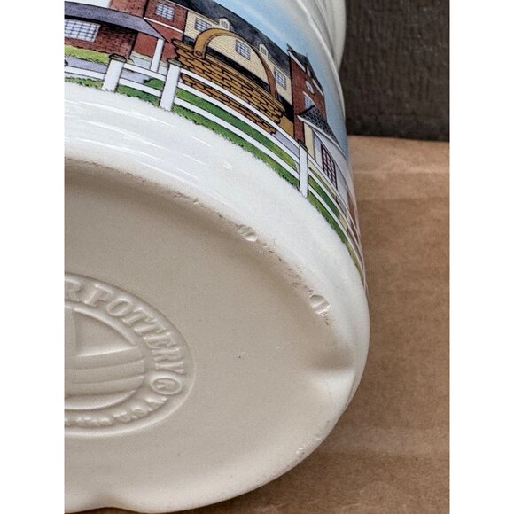 Longaberger Homestead Pottery Kitchen Utensil Crock 6.75" Ceramic 2 Quart - Picture 8 of 8